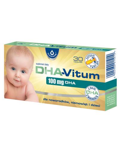  DHA-VITUM 100 mg DHA - prawidłowy rozwój wzroku - 30 kaps. twist-off - cena, opinie, właściwości - Apteka internetowa Melissa  