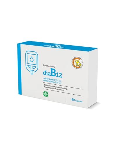  DIAB12 witamina B12 i kwas foliowy, kapsułki, 60 sztuk - Apteka internetowa Melissa  