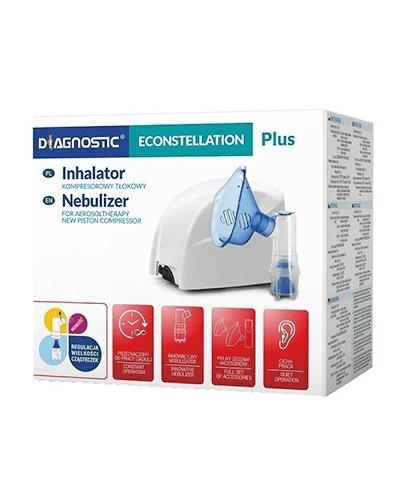  Diagnostic Econstellation Plus Inhalator kompresorowy tłokowy, 1 szt + Mgiełka Solankowa, 200 ml, cena, opinie, stosowanie - Apteka internetowa Melissa  