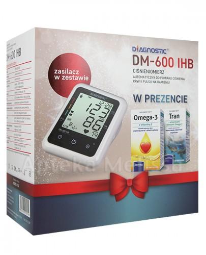 DIAGNOSTIC DM-600 IHB Ciśnieniomierz automatyczny + Omega 3 500 mg + witamina E - 60 kaps. + Tran z witaminami i kwasami omega-3 - 60 kaps. - Apteka internetowa Melissa