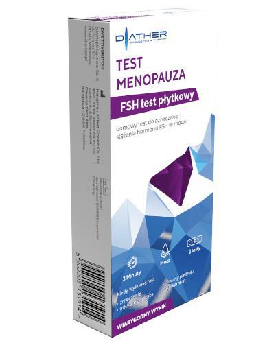  Diather Test Menopauza FSH FFS-102H Test płytkowy - 2 szt. - cena, opinie, wskazania - Apteka internetowa Melissa  