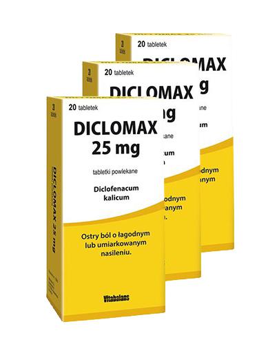  DICLOMAX 25 mg 3 x 20 tabl. - Apteka internetowa Melissa  