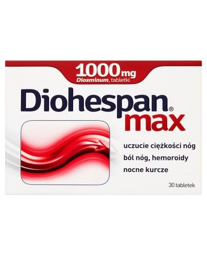 DIOHESPAN MAX 1000 mg - 30 tabl. Na żylaki. - Apteka internetowa Melissa