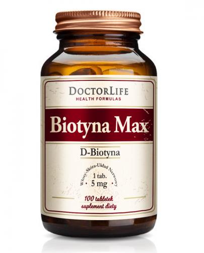  DOCTOR LIFE Biotyna max 5 mg - 100 tabl. - Apteka internetowa Melissa  