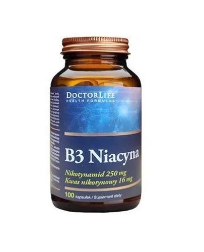  DOCTOR LIFE Niacinamide Vitamin B3 250 mg, 100 kapsułek - Apteka internetowa Melissa  