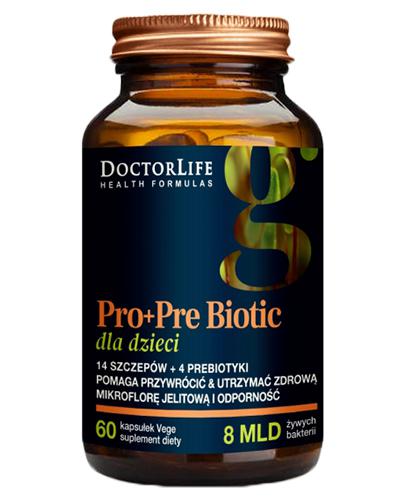  Doctor Life Pro+Pre Biotic dla dzieci, 60 kaps., cena, wskazania, właściwości - Apteka internetowa Melissa  
