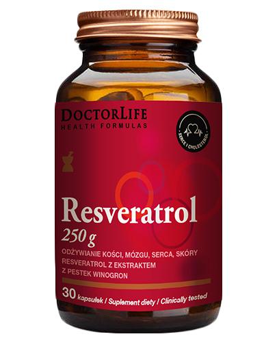  Doctor Life Resveratrol 250 mg z ekstraktem z pestek winogron - 30 kaps. - cena, opinie, właściwości  - Apteka internetowa Melissa  