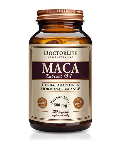 DoctorLife Maca Ekstrakt 15 : 1 - 120 kaps. - cena, opinie, właściwości - Apteka internetowa Melissa