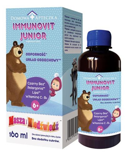  DOMOWA APTECZKA Immunovit Junior - 160 ml - wsparcie układu odpornościowego - cena, właściwości, opinie  - Apteka internetowa Melissa  
