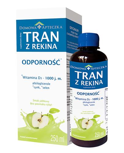 Domowa Apteczka Tran z rekina o smaku jabłkowym - 250 ml Na odporność - cena, opinie, właściwości - Drogeria Melissa