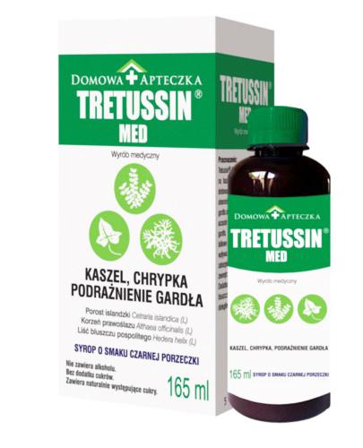  DOMOWA APTECZKA Tretussin Med - 165 ml - na kaszel i chrypkę - cena, wskazania - Apteka internetowa Melissa  