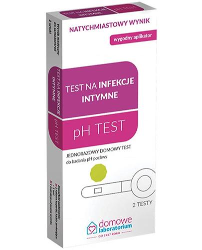  DOMOWE LABORATORIUM Test na infekcje intymne pH test - 2 szt. - cena, opinie, właściwości - Apteka internetowa Melissa  