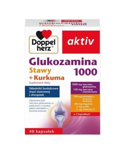  Doppelherz aktiv Glukozamina 1000 Stawy + Kurkuma, 40 kapsułek - Apteka internetowa Melissa  