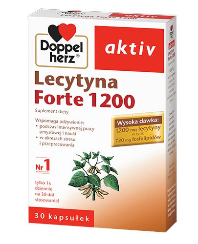  DOPPELHERZ AKTIV Lecytyna Forte 1200 mg - 30 kaps. Dla lepszej koncentracji i nauki. - Apteka internetowa Melissa  