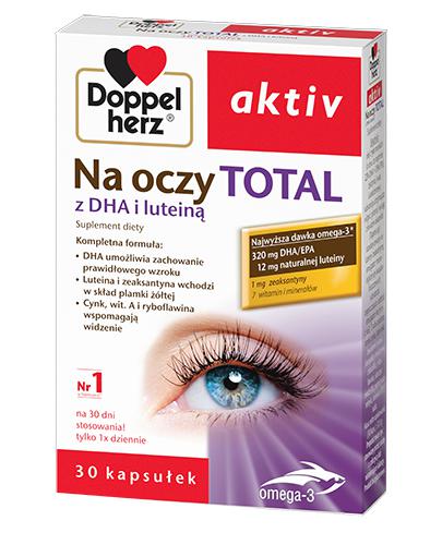  DOPPELHERZ AKTIV Na oczy total z DHA i luteiną, 30 kapsułek - Apteka internetowa Melissa  