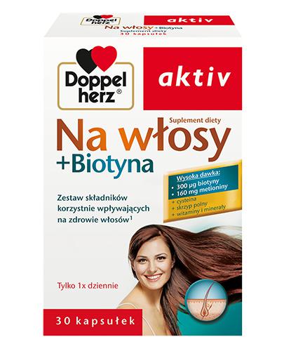  DOPPELHERZ AKTIV Na włosy + biotyna - 30 kaps. - Apteka internetowa Melissa  