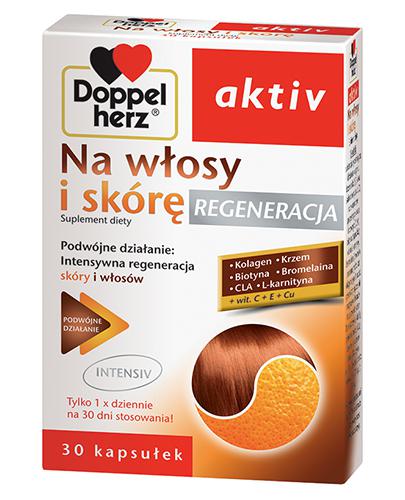 DOPPELHERZ AKTIV Na włosy i skórę regeneracja- 30 kaps. - Apteka internetowa Melissa