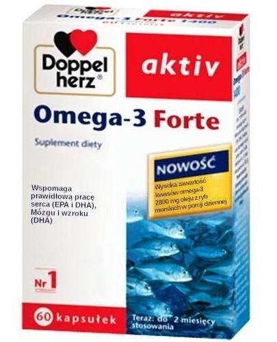  DOPPELHERZ AKTIV Omega-3 Forte, 60 kapsułek - Apteka internetowa Melissa  