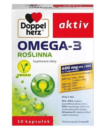  DOPPELHERZ AKTIV Omega-3 Roślinna - 30 kaps. - cena, opinie, składniki - Apteka internetowa Melissa  