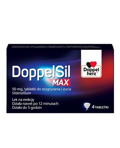  Doppelherz DoppelSil MAX 50 mg, na erekcję, 4 tabletki - Apteka internetowa Melissa  