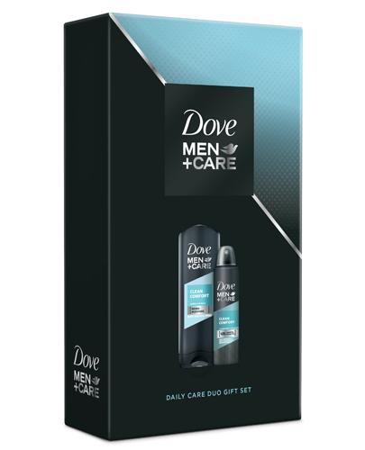  DOVE MEN+CARE CLEAN COMFORT Żel pod prysznic - 400 ml + Antyperspirant w aerozolu - 150 ml Zestaw kosmetyków dla mężczyzn - cena, opinie, stosowanie  - Apteka internetowa Melissa  