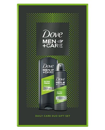  Dove Men+Care Extra Fresh Zestaw Żel pod prysznic - 400 ml + Antyperspirant w aerozolu - 150 ml - cena, opinie, właściwości - Apteka internetowa Melissa  