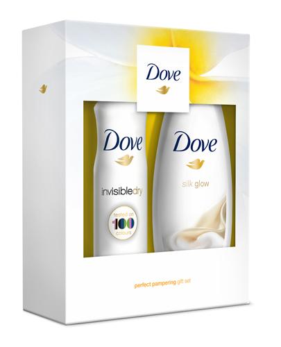  Dove Perfect Pampering Żel pod prysznic Silk Glow - 250 ml + Antyperspirant w aerozolu Invisible Dry - 150 ml - cena, opinie, stosowanie - Apteka internetowa Melissa  