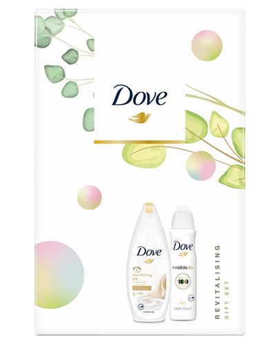  Dove Revitalising Zestaw Nourishing Silk Żel pod prysznic - 250 ml + Invisible Dry Clean Touch Antyperspirant w aerozolu - 150 ml - cena, opinie, właściwości - Apteka internetowa Melissa  