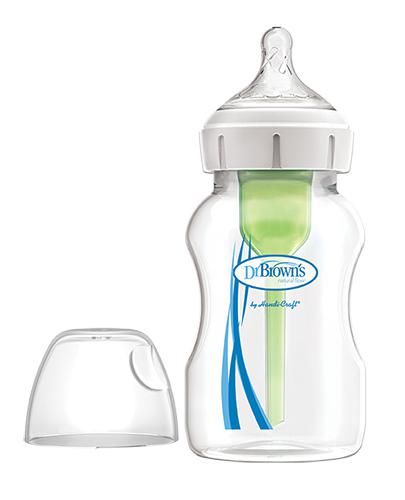  Dr Brown's Options + Butelka Antykolkowa do karmienia niemowląt szeroka szyjka, 330 ml, cena, opinie, stosowanie - Apteka internetowa Melissa  
