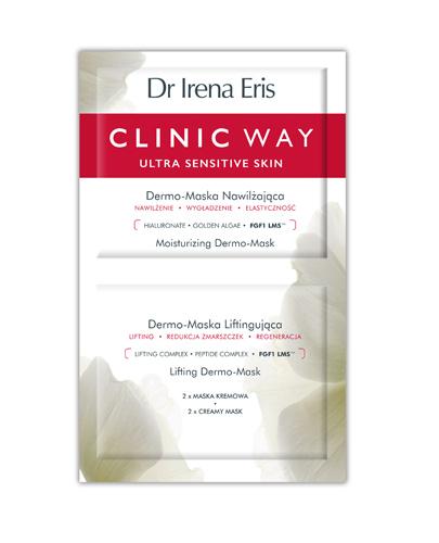  DR IRENA ERIS CLINIC WAY ULTRA SENSITIVE SKIN Dermo-maska nawilżająca + Dermo-maska liftingująca - 2 x 6 ml - Apteka internetowa Melissa  