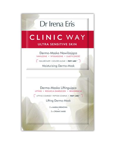 DR IRENA ERIS CLINIC WAY ULTRA SENSITIVE SKIN Dermo-maska nawilżająca + Dermo-maska liftingująca - 2 x 6 ml - Apteka internetowa Melissa