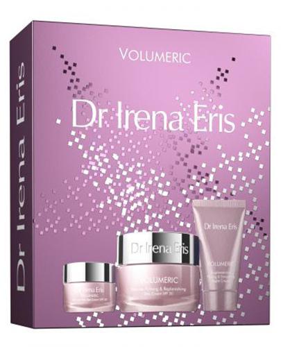 Dr Irena Eris Volumeric Ujędrniający krem wypełniający na dzień SPF 20, 50 ml + Głęboko ujędrniający krem wygładzający na noc, 30 ml + Wypełniający krem pod oczy SPF 20, 15 ml, cena, opinie, wskazania - Apteka internetowa Melissa