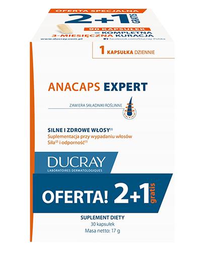 Ducray Anacaps Expert, kapsułki, 3 x 30 sztuk