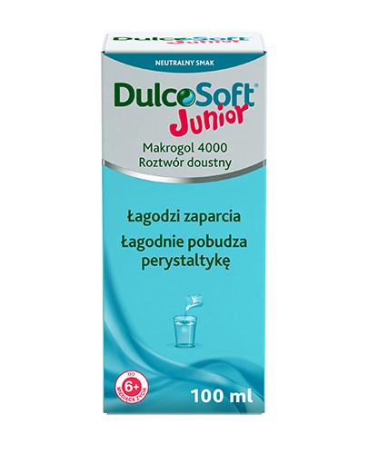 zdjęcie DULCOSOFT JUNIOR roztwór doustny, 100 ml. na zaparcia u dzieci, cena, opinie, wskazania