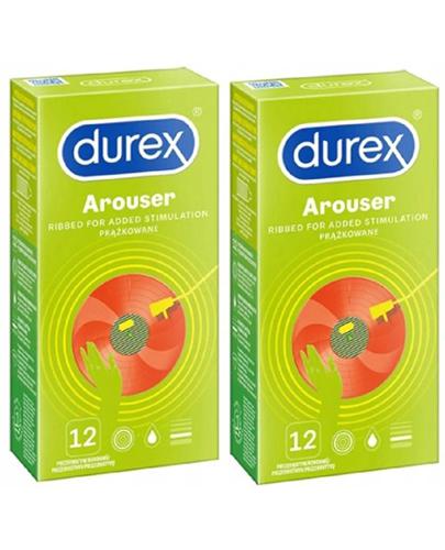 DUREX AROUSER Prezerwatywy nawilżane i prążkowane - 2 x 12 szt. - Apteka internetowa Melissa  