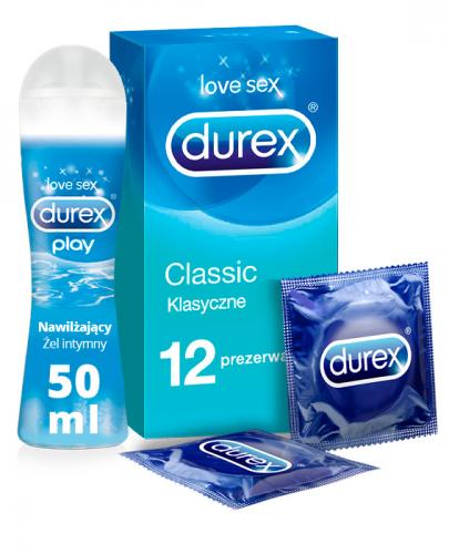  DUREX CLASSIC Prezerwatywy - 12 szt. + DUREX PLAY Nawilżający żel intymny - 50 ml - Apteka internetowa Melissa  
