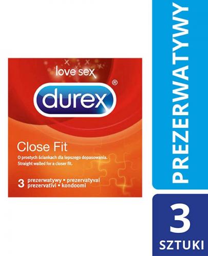 DUREX CLOSE FIT Prezerwatywy ściśle przylegające - 3 szt. - Apteka internetowa Melissa