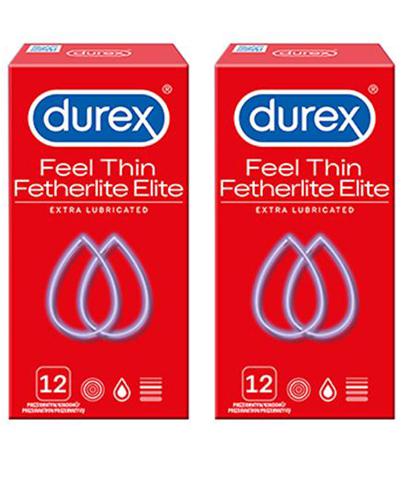  DUREX FETHERLITE ELITE Prezerwatywy supercienkie - 2 x 12 szt. - Apteka internetowa Melissa  