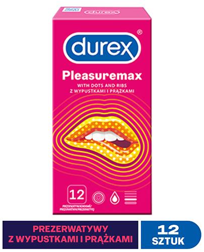 DUREX PLEASUREMAX Prezerwatywy prążkowane z wypustkami - 12 szt. - Apteka internetowa Melissa