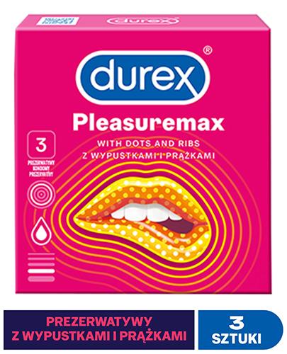DUREX PLEASUREMAX Prezerwatywy prążkowane z wypustkami - 3 szt. - Apteka internetowa Melissa