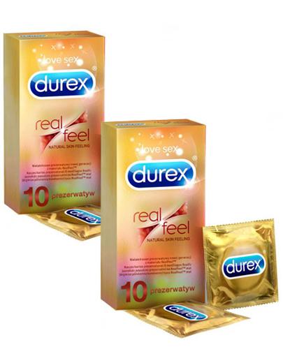  DUREX REAL FEEL Prezerwatywy bez lateksu - 2 x 10 szt. - Apteka internetowa Melissa  
