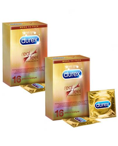  DUREX REAL FEEL Prezerwatywy nowej generacji nie-lateksowe - 2 x 16 szt. - Apteka internetowa Melissa  