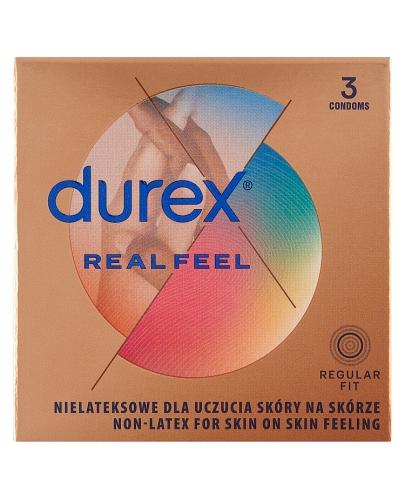 DUREX REAL FEEL Prezerwatywy nowej generacji nie-lateksowe - 3 szt. - Drogeria Melissa
