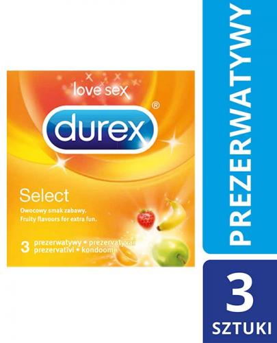 DUREX SELECT Prezerwatywy kolorowe , pachnące owocowo - 3 szt. - Apteka internetowa Melissa