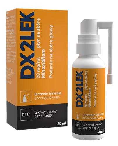 DX2LEK 20 mg/ml płyn na skórę,  60 ml, na łysienie androgenowe,  cena, opinie, wskazania - Apteka internetowa Melissa  