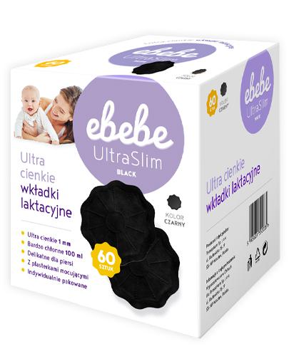  Ebebe Ultra Slim Wkładki laktacyjne czarne, 60 szt., cena, opinie, właściwości  - Apteka internetowa Melissa  
