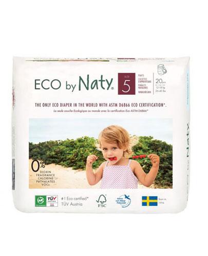  ECO by Naty Ekologiczne jednorazowe pieluchomajtki rozmiar 5 12-18 kg - 20 szt. - cena, opinie, właściwości  - Apteka internetowa Melissa  