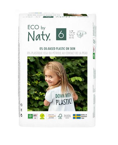  ECO by Naty Ekologiczne pieluszki jednorazowe rozmiar 6 16+ kg - 17 szt. - cena, opinie, właściwości  - Apteka internetowa Melissa  