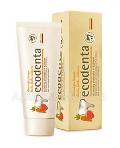 ECODENTA Pasta do zębów dla dzieci o zapachu poziomki - 75 ml - Apteka internetowa Melissa