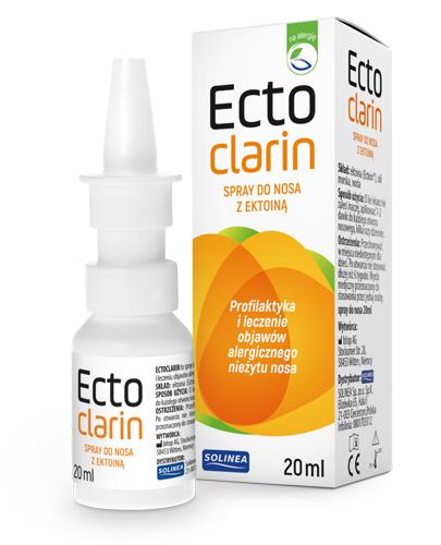 ECTOCLARIN Spray do nosa z ektoiną - 20 ml - łagodzi objawy alergii - cena, ulotka, właściwości - Apteka internetowa Melissa